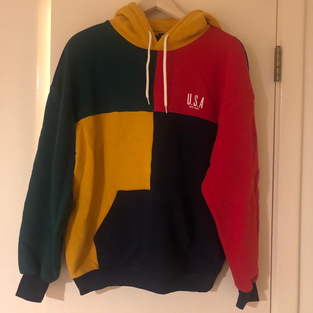 Multicolor BDG hoodie from Urban Outfitters